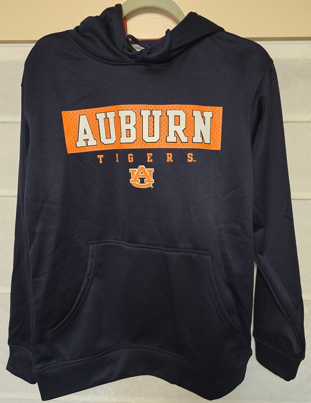Rivalry Threads 91 Auburn Tigers Mens Small Hoodie Navy Orange NCAA Pullover NWT